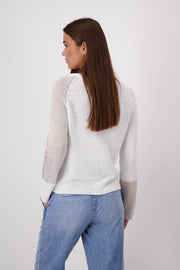 MONARI - Colour Block Knitted Jumper - 409302