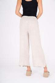 M MADE IN ITALY - Beige Crop Pant - 13/6262U