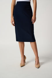 JOSEPH RIBKOFF - Midnight Blue Classic Long Pencil Skirt - 163083