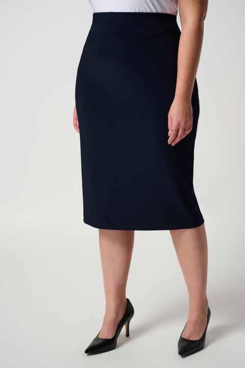 JOSEPH RIBKOFF - Midnight Blue Classic Long Pencil Skirt - 163083