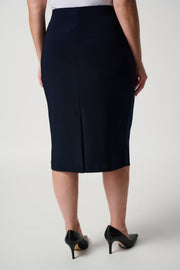 JOSEPH RIBKOFF - Midnight Blue Classic Long Pencil Skirt - 163083