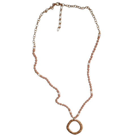 ZODA - Nicolette Necklace Peach - 1901-01-9BPEACH