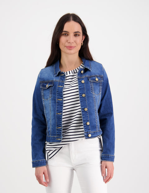 VASSALLI - Denim Jacket in Blue Wash - 2017A