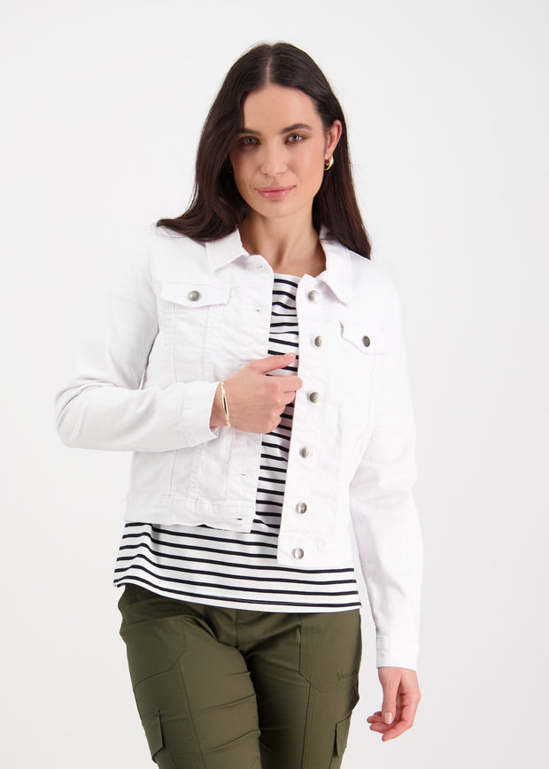 VASSALLI - Denim Jacket in White - 2017P
