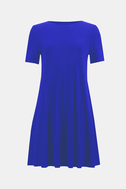 JOSEPH RIBKOFF - Royal Sapphire Classic A-Line Dress - 202130F24