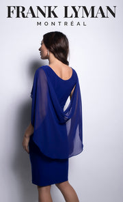 FRANK LYMAN - Imperial Blue Woven Dress - 209228