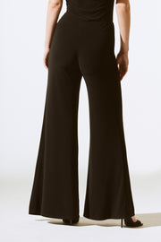 JOSEPH RIBKOFF - Black Wide-Leg Pant - 221340S25