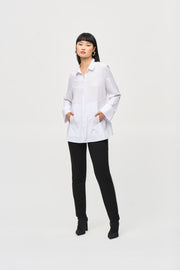 JOSEPH RIBKOFF - Woven Button-Down Blouse With Pockets - 243958