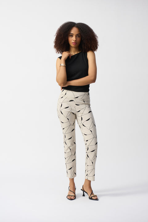 JOSEPH RIBKOFF - Millennium Geometric Print Straight Pants - 251219