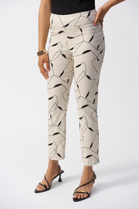 JOSEPH RIBKOFF - Millennium Geometric Print Straight Pants - 251219