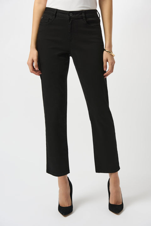 JOSEPH RIBKOFF - Black Gia Classic Slim Fit Stretch Jeans - 251966B25