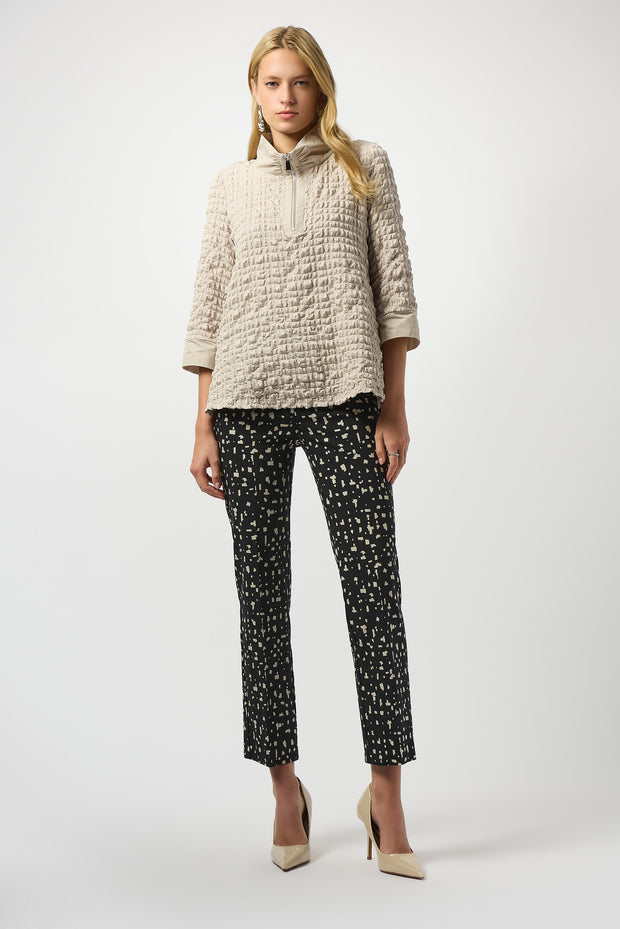 JOSEPH RIBKOFF - Millennium Abstract Print Straight Pull-On Pants - 253097