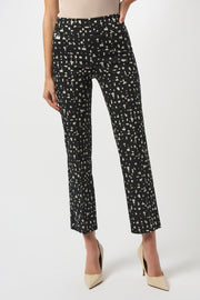 JOSEPH RIBKOFF - Millennium Abstract Print Straight Pull-On Pants - 253097