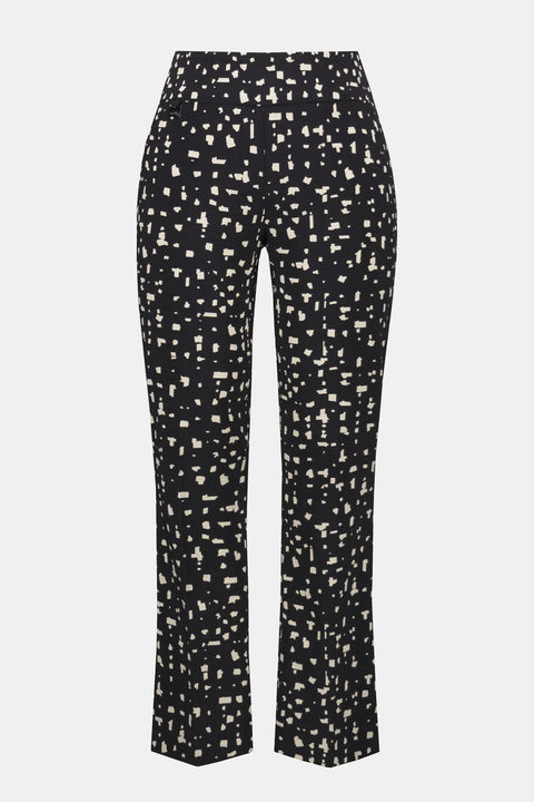 JOSEPH RIBKOFF - Millennium Abstract Print Straight Pull-On Pants - 253097