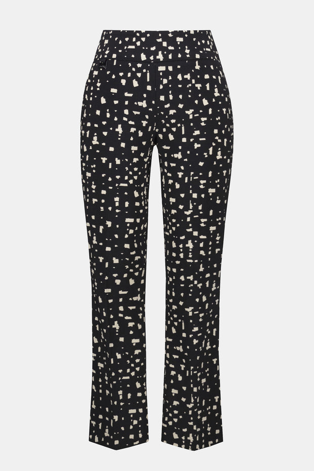 JOSEPH RIBKOFF - Millennium Abstract Print Straight Pull-On Pants - 253097