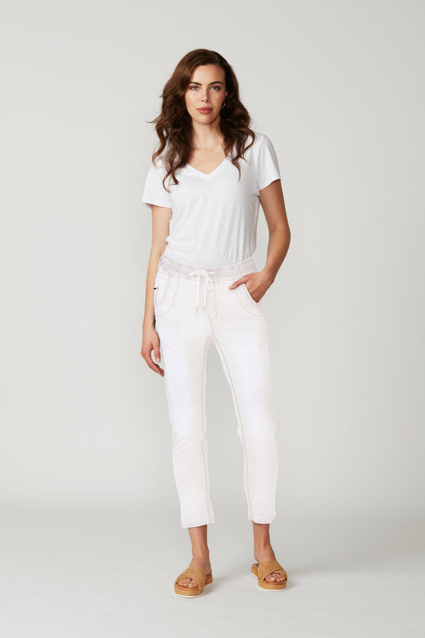 LANIA - White Boyfriend Jean - 2760NW