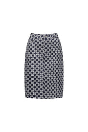 VASSALLI - Arlo Printed Lightweight Skirt with Centre Back Vent - 372AV