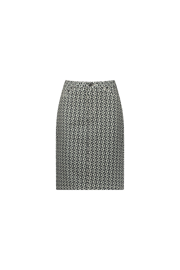 VASSALLI - Vault Knee Length Printed Skirt - 372AV