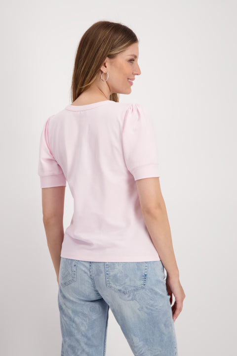 MONARI - Flamingo Button Front T-Shirt - 408694