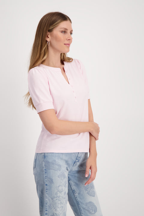 MONARI - Flamingo Button Front T-Shirt - 408694