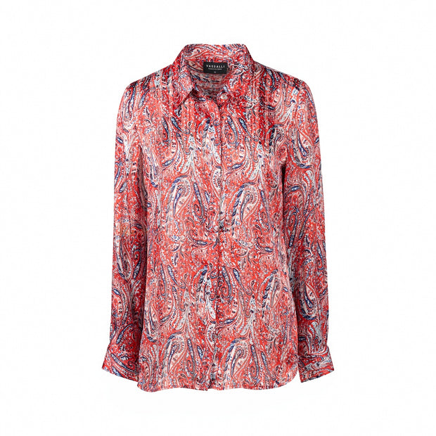 VASSALLI - Blaze Long Sleeve Shirt with Button Placket Back - 4308
