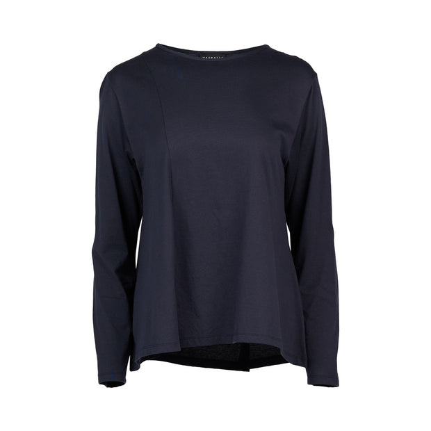 VASSALLI - Ink Swing Top with Off Centre Split Detail - 4477