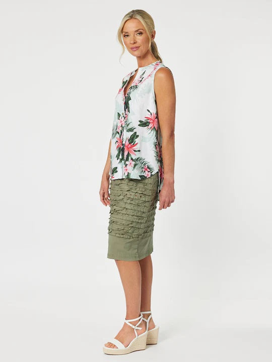 GORDON SMITH - Paradise Print Sleeveless Top - 45989