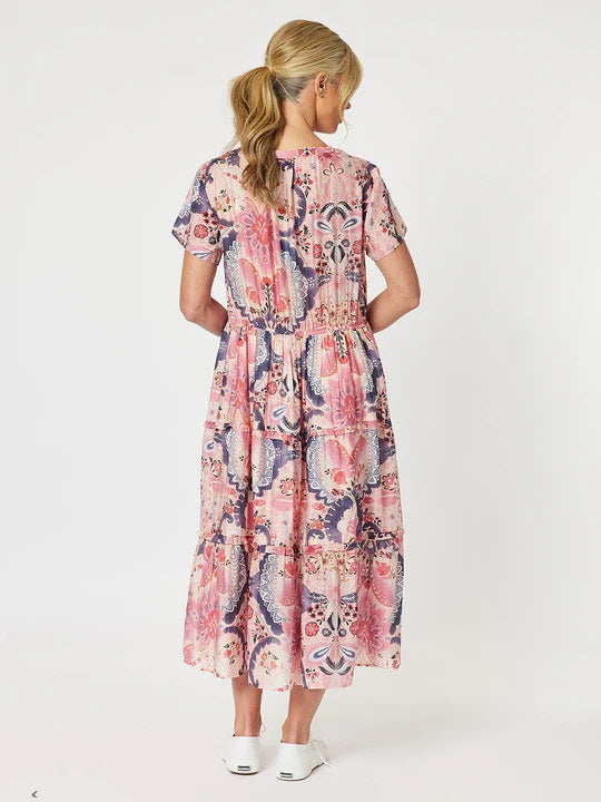 GORDON SMITH - Coral Newport Printed Dress - 46014