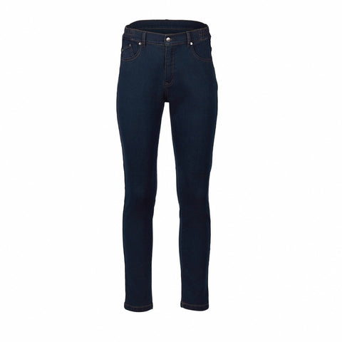 VASSALLI - Indigo Denim Skinny Ankle Grazer, Slim Hip & Thigh Jean with Side Elastic - 5009