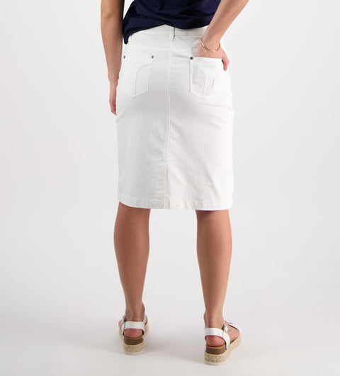 VASSALLI - White Lightweight Skirt - 5751LW