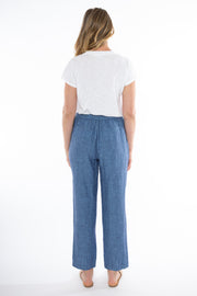 JUMP - Chambray 7/8 Linen Pant - 576J7077A