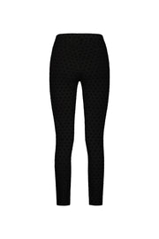 VASSALLI - Black Skinny Leg Ankle Grazer Printed Ponti Pull On - 5903