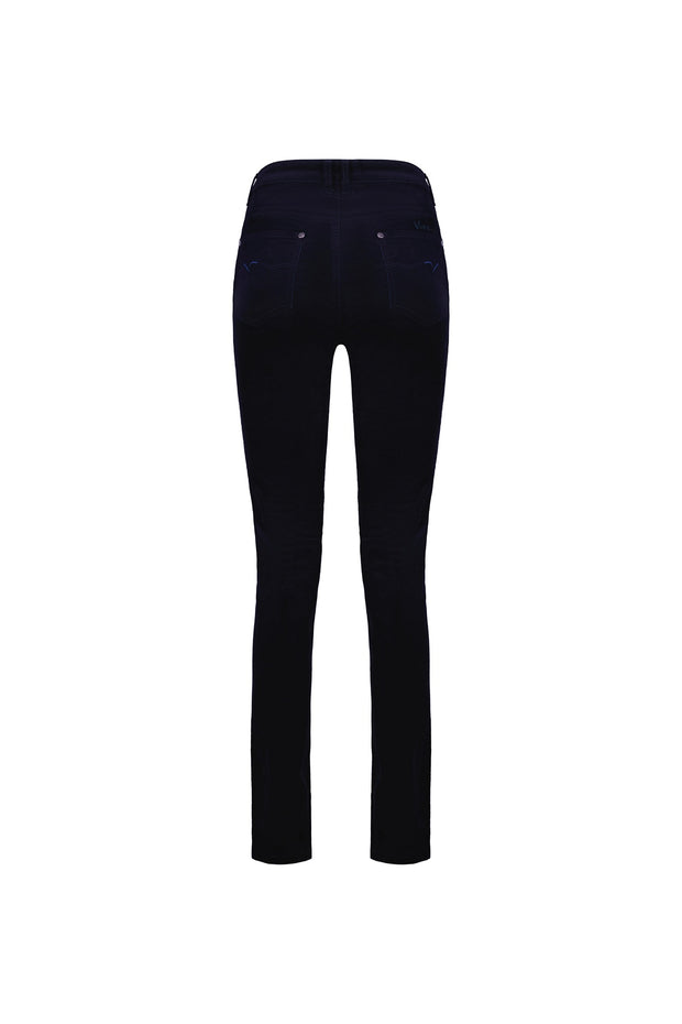 VASSALLI - Midnight Narrow Leg Full Length Cord Pant with Fly - 5910M