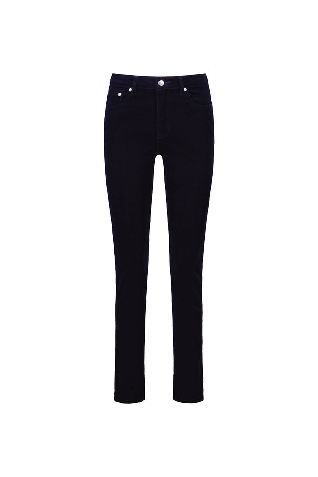 VASSALLI - Midnight Narrow Leg Full Length Cord Pant with Fly - 5910M