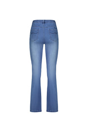 VASSALLI - Blue Denim Bootleg Full Length Jean - 5955
