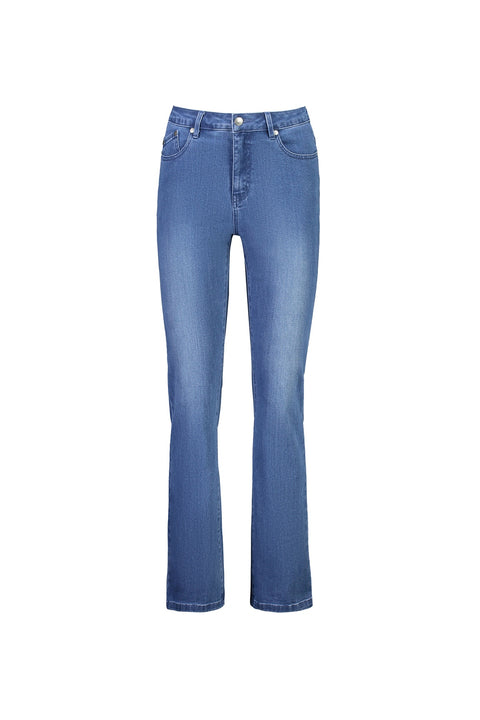 VASSALLI - Blue Denim Bootleg Full Length Jean - 5955