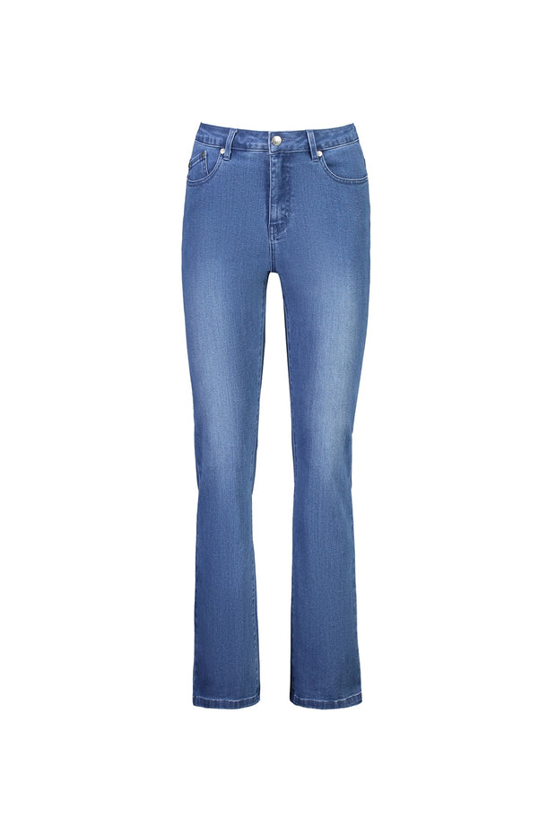VASSALLI - Blue Denim Bootleg Full Length Jean - 5955