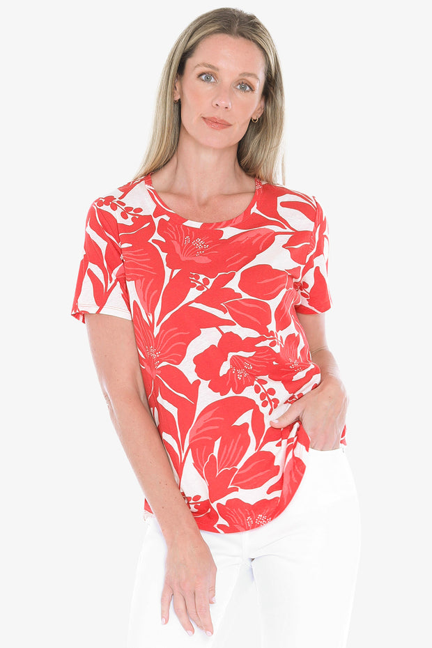 JUMP - Red Lily Mono Tee - 59612007A