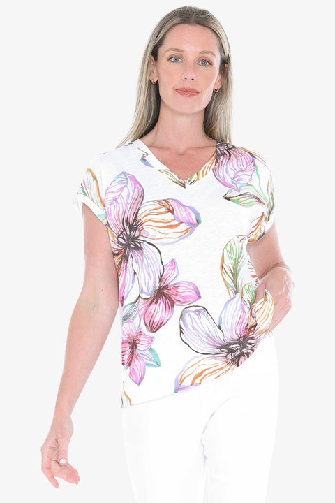 JUMP - Multi Floraline Tee - 59612023A