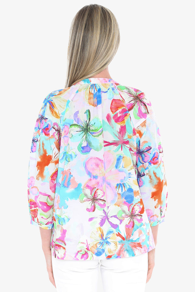 JUMP - Multi Hibiscus Haze Shirt - 596J3040A