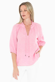 JUMP - Flamingo Ruffle Neck Top - 596J3085A