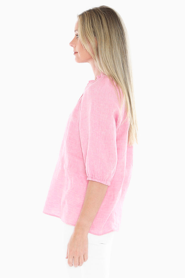 JUMP - Flamingo Ruffle Neck Top - 596J3085A