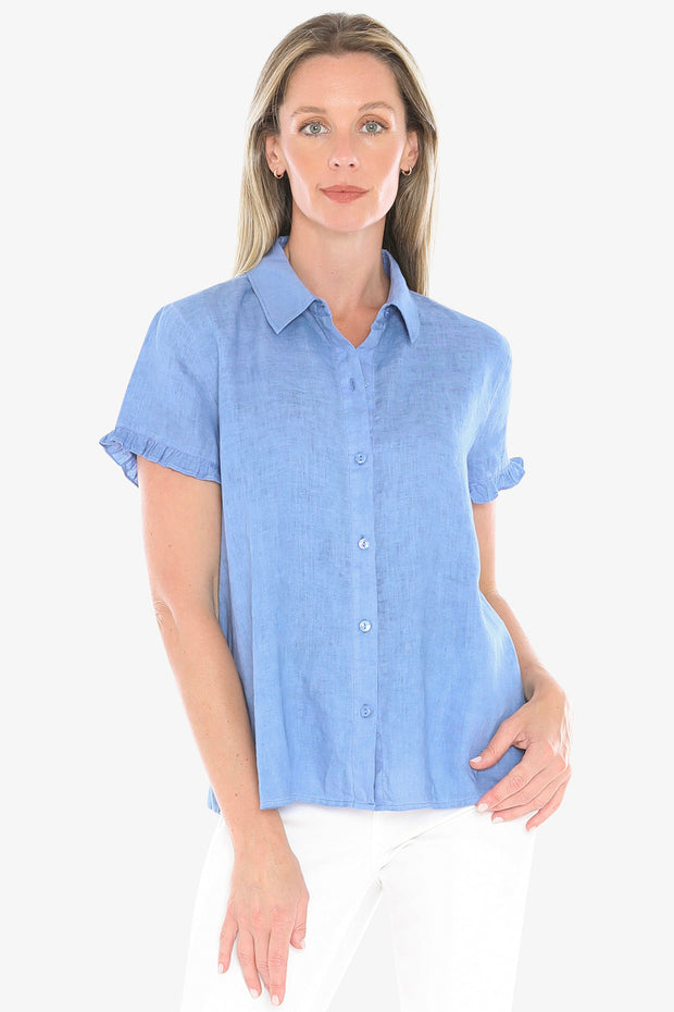 JUMP - Coastal Pigment Ruffle Shirt - 596J3087A