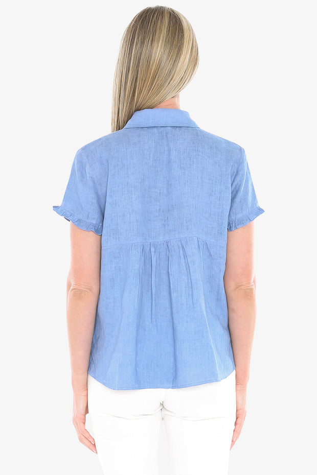 JUMP - Coastal Pigment Ruffle Shirt - 596J3087A