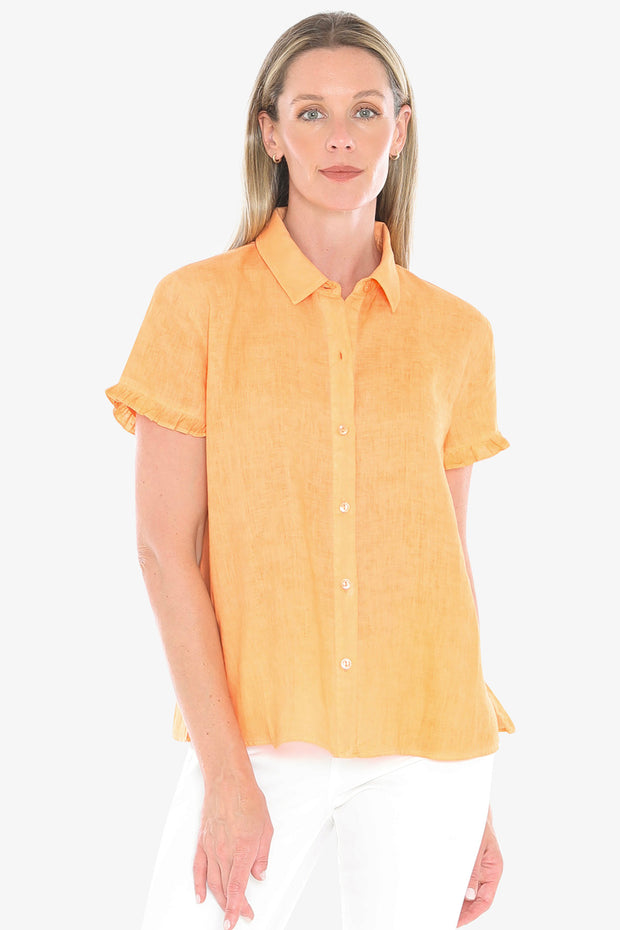 JUMP - Rockmelon Pigment Ruffle Shirt - 596J3087A