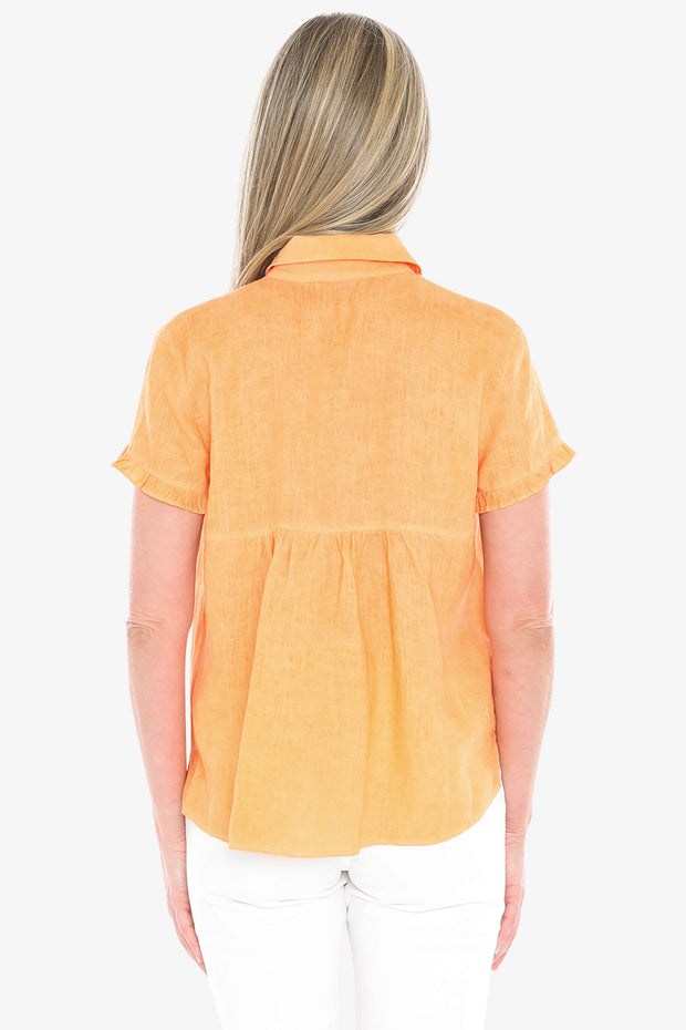 JUMP - Rockmelon Pigment Ruffle Shirt - 596J3087A