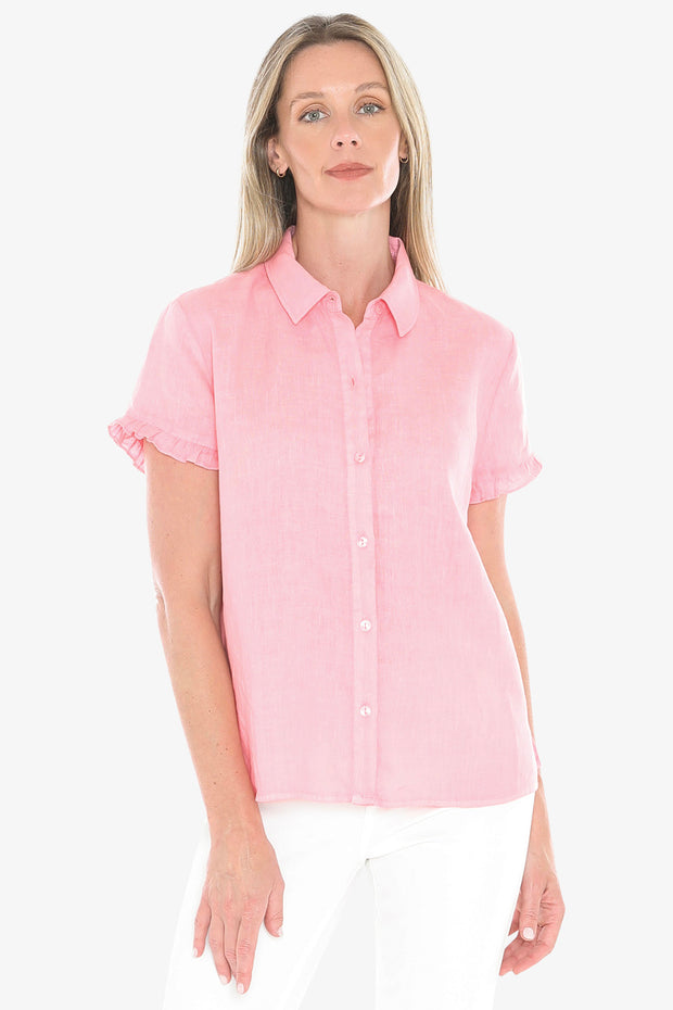 JUMP - Strawberry Pigment Ruffle Shirt - 596J3087A