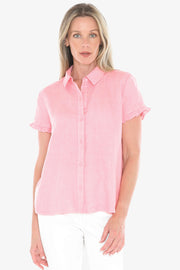 JUMP - Strawberry Pigment Ruffle Shirt - 596J3087A