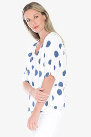 JUMP - White/Nightsky Scratch Top - 596J3187A