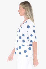 JUMP - White/Nightsky Scratch Top - 596J3187A